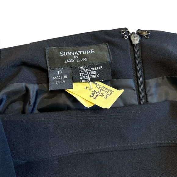 Signature by Larry Levine skirt-black-Size 12 - Picture 3 of 4